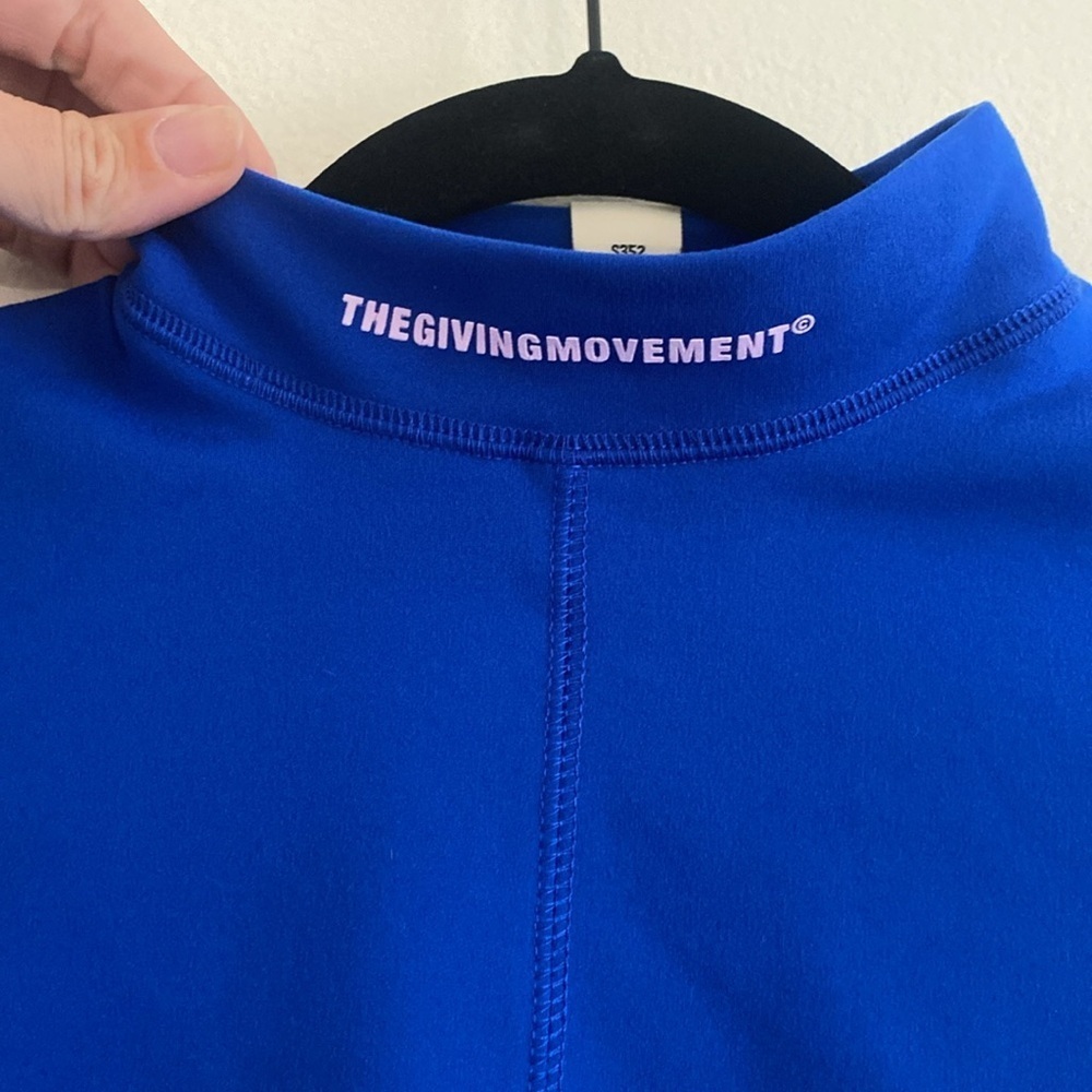The Giving Movement Long Sleeve Royal Blue Softskin Bodysuit Size Medium — image 3 of 6
